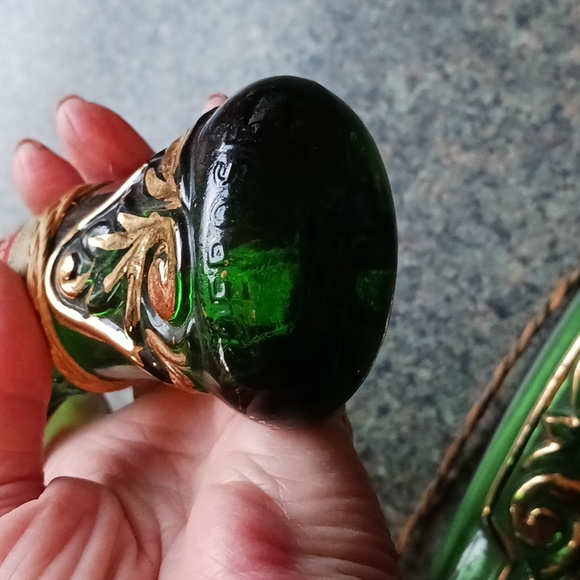 Bar 2 Barsottini Dueling Guns Green Glass Wine Bottles - Picture 9 of 10